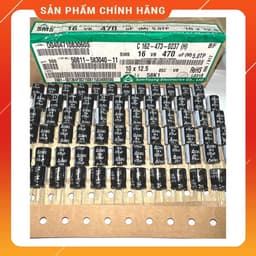 [ 25 con ]  TỤ HOÁ 16V 470UF 16V , 16V470UF , 470UF16V ( size 8x11.8mm , 10x12.5mm ) HÃNG SAMYOUNG 1