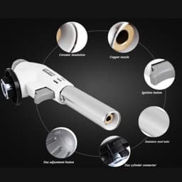 -Khò Gas Mini Tự Động danh  Lua Flame Gun🍀FREESHIP🍀 Đầu Khò Gas Chuyên Dụng- Núm điều Chỉnh Nhiệt 6