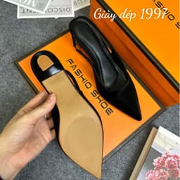 Giày cao gót 𝙔𝙐𝙇𝙄𝙉𝘼 5 phân quai hậu mũi nhọn chất tuyết nhung siêu xịn ( TA18 ) 7