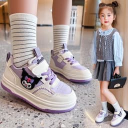 [Form bé tăng 1size] Giày kurumi giày thể thao bé gái có họa tiết kuromi đi êm mềm dễ phối đồ mẫu mới 2024 [C85] 4