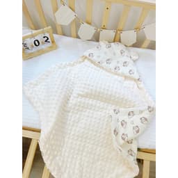 [ Baby ] COMBO Chăn Ủ Xô Muslin Trần Bông Hạt Đậu Cao Cấp Dày Dặn Và Ấm Áp Cho Bé Sơ Sinh 7