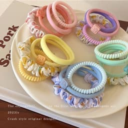 set  Dây Cao Su Dopamine Dây Buộc Tóc Dây Phụ Kiện Tóc xinh. nhatle.store2 3