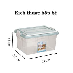 Hộp lạnh 2 quai Việt Nhật 3 size (6521), Hộp đựng thực phẩm, bảo quản thức ăn có quai xách tiện lợi 4