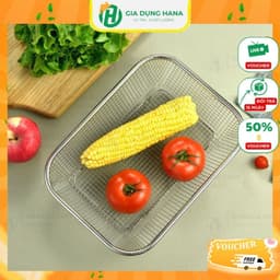 Rổ inox 304 đựng thực phẩm, đồ chiên rán đa năng 1