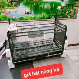 FULCO Giá Bát Nâng Hạ Nan Dẹt Inox 304 Cao Cấp Mã FC08-05A. Bảo Hành Han Rỉ Chọn Đời Tại Nhà Trên Toàn Quốc. 7
