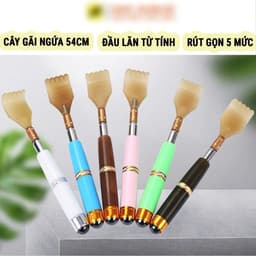 Cây Gãi Lưng - Gậy Gãi Ngứa Cao Cấp Thép Mangan Chống Gỉ 6 Màu Phong Cách, Rút Gọn Kéo Dài 5 Mức, >FREESHIP< 2