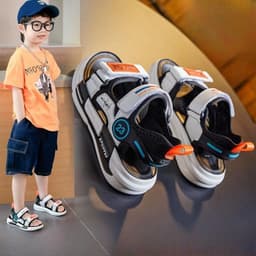 Dép sandal bé trai bé gái quai ngang đơn giản đi học, năng động, khỏe khoắn tự tin cho bé [8608] 4