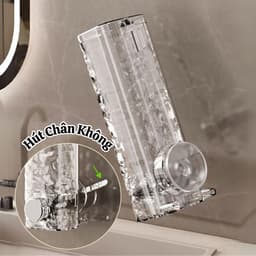 Hộp Đựng Sữa Tắm Dầu Gội Nước Rửa Tay Hút Chân Không  Hộp Đựng Xà Phòng Có Nắp Trong Suốt 7