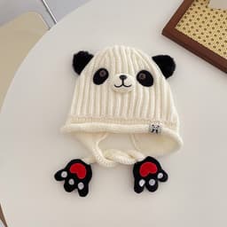 Mũ len lót lông nhiều hình đáng yêu cho bé 5 - 12 tuổi phong cách Hàn Quốc M317 8