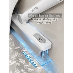 Chổi cọ sàn nhà tắm 2 trong 1 ECOCO kèm gạt nước xoay 180 độ cán dài mẫu mới 2025 vệ sinh đa năng E25139 3