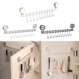 Giá treo khăn treo tường , Chất liệu nhựa bền Giá đỡ khăn có thể tháo rời Nhà bếp 6