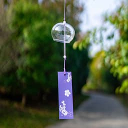 CHUÔNG GIÓ PHA LÊ NHẬT BẢN FURIN - Chuông gió Thủy Tinh (Hộp Trắng Nhỏ) Trang Trí Sân Vườn Decor Quán Cafe Bàn Học 8