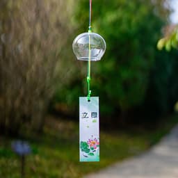 CHUÔNG GIÓ PHA LÊ NHẬT BẢN FURIN - Chuông gió Thủy Tinh (Hộp Trắng Nhỏ) Trang Trí Sân Vườn Decor Quán Cafe Bàn Học 7