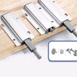 Tipon Nhấn Mở Cánh Tủ Inox Có Nam Châm Hút Tiết Kiệm Chi Phí, Dễ Dàng Lắp Đặt Tiện Lợi, Không Cần Tay Nắm. Hàng Tốt 3