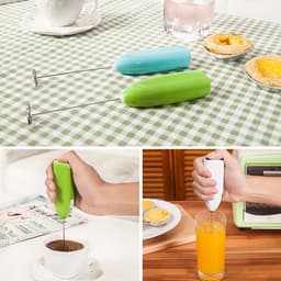 #Máy đánh trứng Mini cầm tay, khuấy pha Cafe, tạo bọt ms20 5