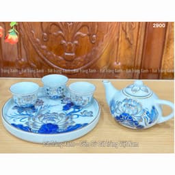 [Vẽ Vàng] Đồ thờ Bát Tràng họa tiết hoa sen phú quý vẽ vàng 24k - Đồ thờ cúng, Đồ thờ gia tiên. 5