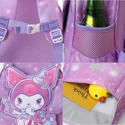 Balo mẫu giáo, mầm non bé trai, bé gái siêu nhẹ, chống thấm nước hình kuromi Melody Cinnamoroll sky 5