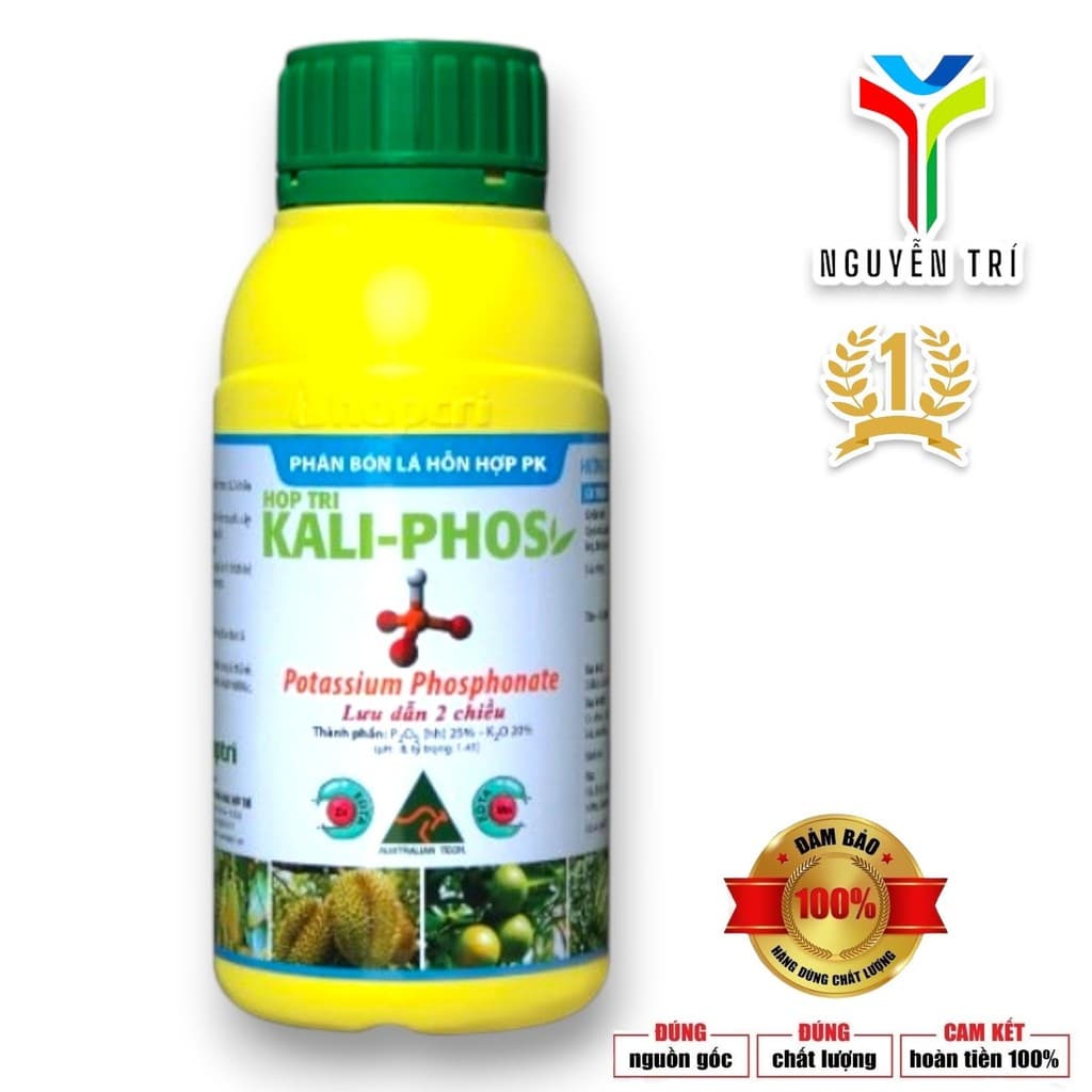 Phân Bón Hợp Trí Kali-Phos (Chai 500ml) - Lưu Dẫn 2 Chiều, Kích Kháng, Ngừa Thối Rễ, Xì Mủ