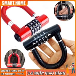 -Khoá mật mã chữ U .khoá chống trộm không cần chìa khoá siêu tiện lợi 1