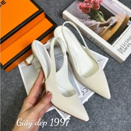 Giày cao gót 𝙔𝙐𝙇𝙄𝙉𝘼 5 phân quai hậu mũi nhọn chất tuyết nhung siêu xịn ( TA18 ) 8