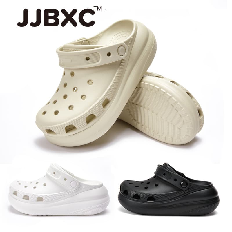 Dép sandal JJBXC Crush đế cao | Dép đi biển chống trượt, nhẹ, thoáng khí cho nam nữ