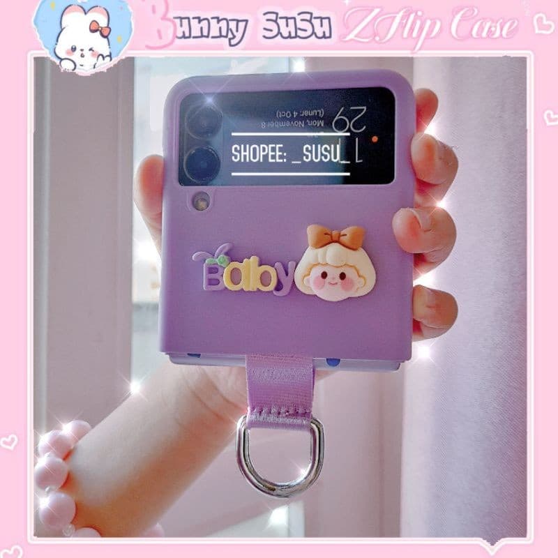 Z Flip 4 - ZFlip 3 - ZFlip3 - Flip3 - Flip4 5G charm bé gái đáng yêu
