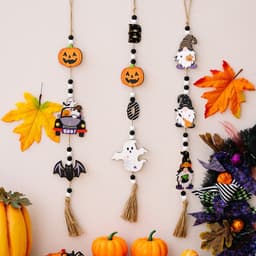 Halloween Cửa Treo Trang Trí Bí Ngô Ma Bát Lừa Hoặc Điều Trị Mặt Dây Biểu Ngữ Trang Trí Tiệc Cho Cửa Sổ Gia Đình Đồ Chơi Trẻ Em Đồ Trang Trí 7