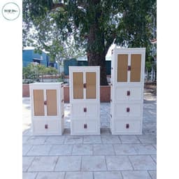 Tủ Đồ Chứa Quần Áo Cho Bé, Có bánh Xe Xoay 360 Độ Tiện Lợi, Tủ Nhựa Đa Năng 3