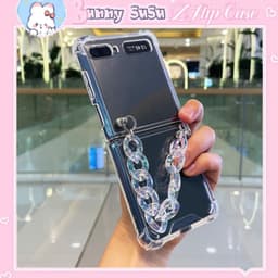 [CÓ SẴN] Ốp chống sốc Samsung Z Flip 4 - Z Flip 3 - ZFlip3 - Z Flip4 5G kèm dây đeo acrylic gấu năng động dễ thương 3