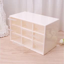 Tủ nhựa 9 ngăn trong suốt đựng đồ trang sức free ship 1