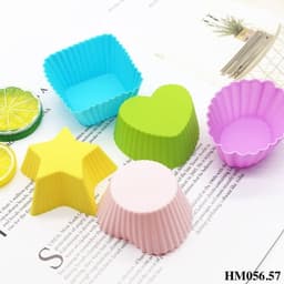 Khuôn cupcake các loại, khuôn cupcake hình tròn, hình trái tim HM056.HM057 2