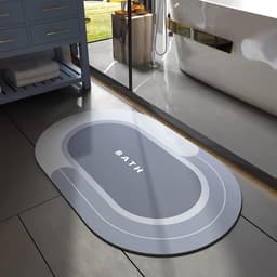 Thảm Lau Chân Silicon cao cấp Siêu Thấm Hút Nước (40x60cm) - Thảm Chùi Chân Đế Cao Su Chống Trơn Trượt Nhung SP 7
