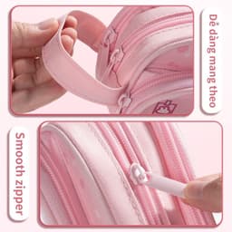 Hộp bút Bóp Viết Trong Suốt Cỡ Lớn In Họa Tiết Dễ Thương Cho Tuổi Teen 9