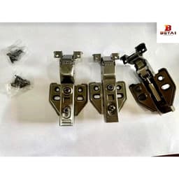 Bản Lề Cánh Kính Giảm Chấn Màu Titan Chất Liệu Thép Điện Hóa. Đóng Mở Êm Ái, Độ Độ Bền 10000 Lần Đóng Mở. 9