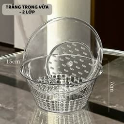 ''Rổ Rửa Rau 2 Lớp Đời Mới ''Thoát Nước Thông Minh, Chậu Nhựa Rửa Mặt CHOUSE LIFE 8