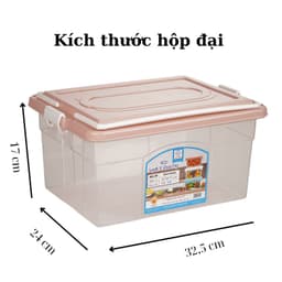 Hộp lạnh 2 quai Việt Nhật 3 size (6521), Hộp đựng thực phẩm, bảo quản thức ăn có quai xách tiện lợi 7