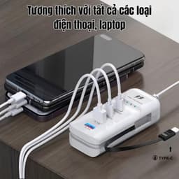 Sạc 5 Cổng USB Type C 20W - Đầu Sạc Đa Năng An Toàn, Tương Thích Nhiều Thiết Bị, Thích Hợp Mọi Nhu Cầu. 6