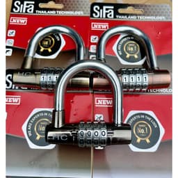 Ổ Khóa Chữ U SiFa Cao Cấp Khóa Mã Số 4 Chữ Số, Hợp Kim Inox Chống Gỉ, Siêu Bền, Chống Trộm Hiệu Quả 2