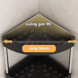 kệ để đồ nhà bếp , phòng tắm góc tường tam giác 3-4 tầng có bánh xe Ngăn nắp 7