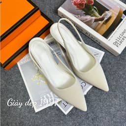 Giày cao gót 𝙔𝙐𝙇𝙄𝙉𝘼 5 phân quai hậu mũi nhọn chất tuyết nhung siêu xịn ( TA18 ) 4