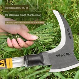 [GIÁ SỈ] Rìu.Liềm 2 lưỡi phát cỏ. Chặt cành. Bổ củi Đa năng bằng thép không rỉ. Liềm Rìu Có Cán Sắt Rất Chắc Chắn BB-953 5