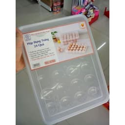 Khay Đựng Trứng/Hộp Lưu Trữ Trứng 24 Ngăn Trong Tủ Lạnh 4