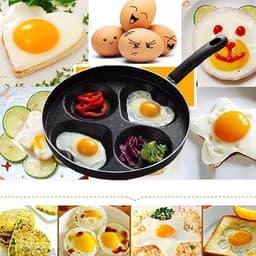Chảo chiên ốp trứng 4 ngăn chống dính dùng được bếp từ 7