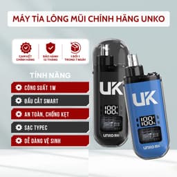 Máy cắt tỉa lông mày lông mũi điện mini UNKA, Sử dụng pin sạc, Vệ sinh dễ dàng🍀FREESHIP🍀 2