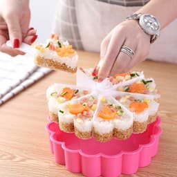 Khuôn chia xôi 8 ngăn hình tim khuôn xôi khuôn bánh sushi làm thạch🍀FREESHIP🍀 2