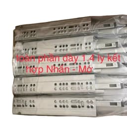 Ray Âm Nhấn Mở Cao Cấp. Kích thước từ 250-450mm Chất Liệu Thép Chống Gỉ Dày Dặn Chịu Tải 50kg. Dùng Cho Ngăn Kéo Tủ 4