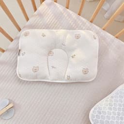 Gối Lõm Mặt Lụa Cotton Việt Nam Họa Tiết Pastel Cao Cấp, Êm Ái Chống Mép, Bẹp Đầu Cho Bé 7