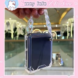 [CÓ SẴN] Ốp chống sốc Samsung Z Flip 4 - Z Flip 3 - ZFlip3 - Z Flip4 5G kèm dây đeo acrylic gấu năng động dễ thương 2