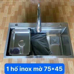 Chậu 1 Hố inox 304 Cao Cấp, Dày Dặn Chắc Chắn, Độ Bền Cao. Hàng Loại 1 6