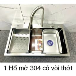 Vòi Rút Dùng Cho Chậu Rửa Bát. Giúp Dễ Dàng Vệ Sinh Chậu Và Tiện Lợi. Chất Liệu Lõi Đồng Cao Cấp, Có 2 Đường Nóng, Lạnh 7